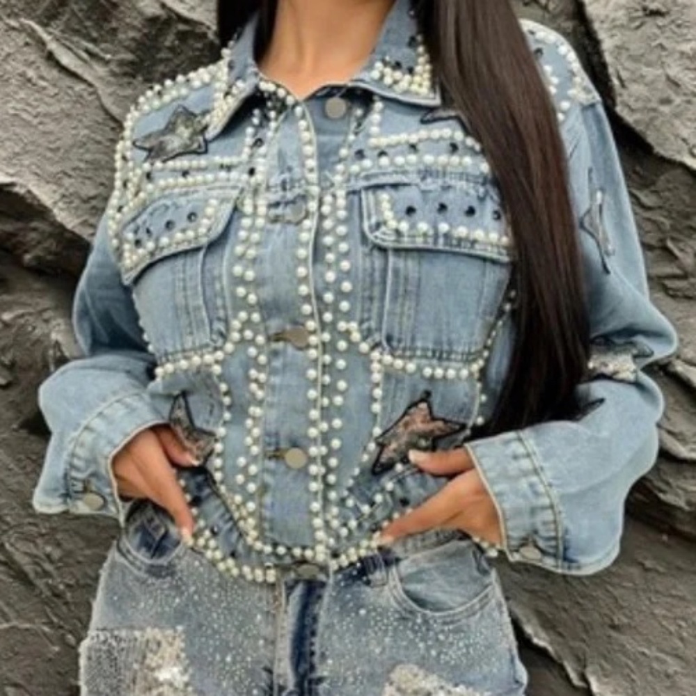 💋  Fashionable Jacket EMBELLISHED *NEW